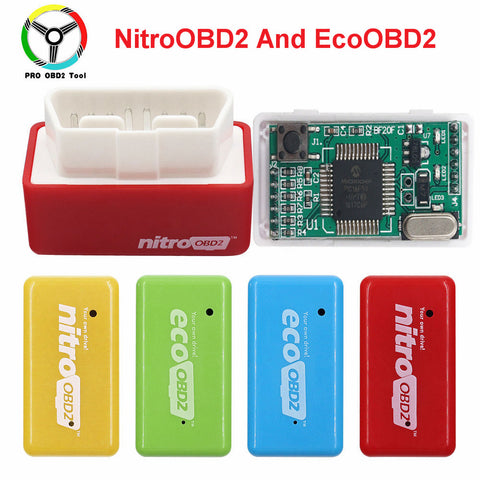 15% Fuel Save EcoOBD2 For Benzine Petrol Gasoline Cars Eco OBD2 Diesel NitroOBD2 Chip Tuning Box Plug & Driver Diagnostic Tool