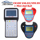 CK100 Key Programmer CK-100 V99.99/46.02/MINI ZED BULL OBD2 Diagnostic Tool Car Fault Reader Auto Code Scanner No Tokens limited