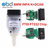 Newly Released For BMW Inpa K DCAN USB Cable With Switch FTDI FT232RQ Chip INPA K+CAN Car Diagnostic Scanner Ediabas