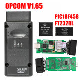 OPCOM V1.99 V5 OP COM V1.95 V1.78 V1.70 V1.65 V1.59 For Opel Diagnostic Tool PIC18F458&FTDI Chip NEC Relay OP-COM 120309A