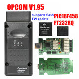 OPCOM V1.99 V5 OP COM V1.95 V1.78 V1.70 V1.65 V1.59 For Opel Diagnostic Tool PIC18F458&FTDI Chip NEC Relay OP-COM 120309A
