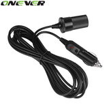 Onever 5m Cable 12V Cigarette Lighter Socket Plug Outlet for Boat Tractor Motorcycle Car-styling Car Accessory Diagnostic-tool
