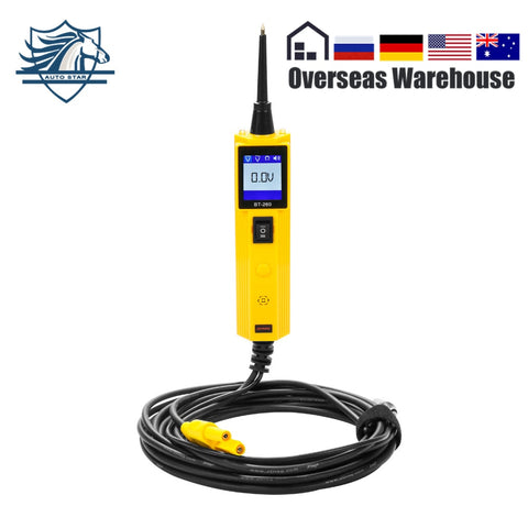 AUTOOL BT260 Electrical System Diagnostic Tool Automotive Circuit Tester with LED Flashlight Multi-language