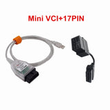 Latest V13.00.022 MINI VCI Interface FOR TOYOTA TIS Techstream MINI-VCI FT232RL Chip J2534 OBD2 Diagnostic Cable Free Ship