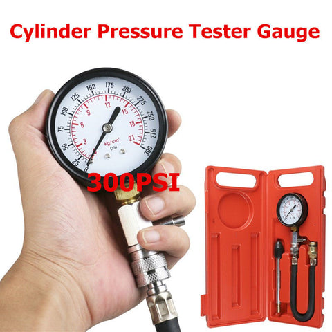 G324 Auto Car Pressure Gauge Motorcycle Petrol Gas Engine Cylinder Compression Gauge Car Meter Test Leakage Diagnostic Tool