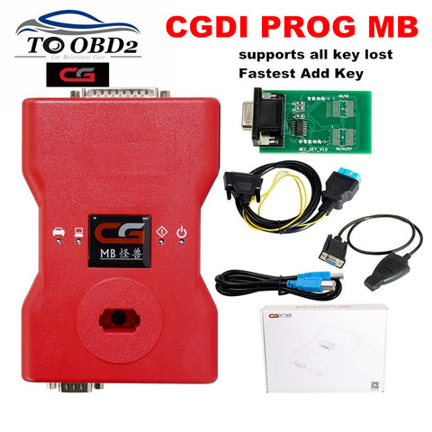CGDI Prog MB For Benz Support All Key Lost Fastest Add Key With ELV Adapter&Simulator&AC Adapter&EIS ELV Original CGDI For Benz