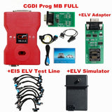 CGDI Prog MB For Benz Support All Key Lost Fastest Add Key With ELV Adapter&Simulator&AC Adapter&EIS ELV Original CGDI For Benz